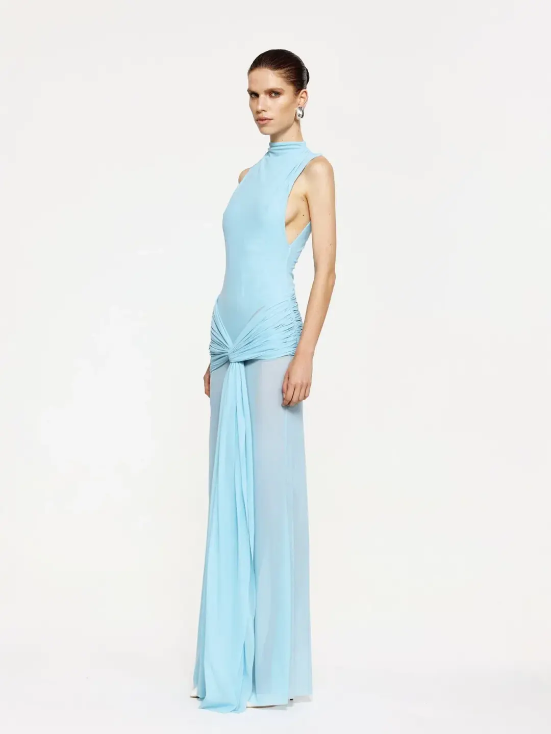 Effie Kats Roza Maxi Dress Blue Size 8 for rent on The Volte - main image