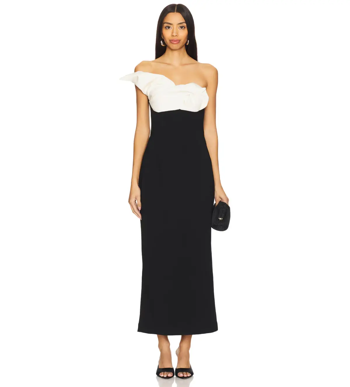 Rachel Gilbert Cassidy Dress in Black and Coconut Size 12 - Image 1