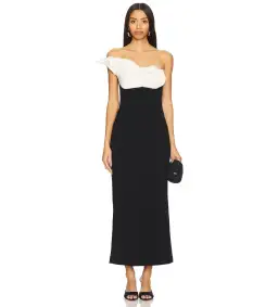 Rachel Gilbert Cassidy Dress in Black and Coconut Size 12 for rent on The Volte - image 1