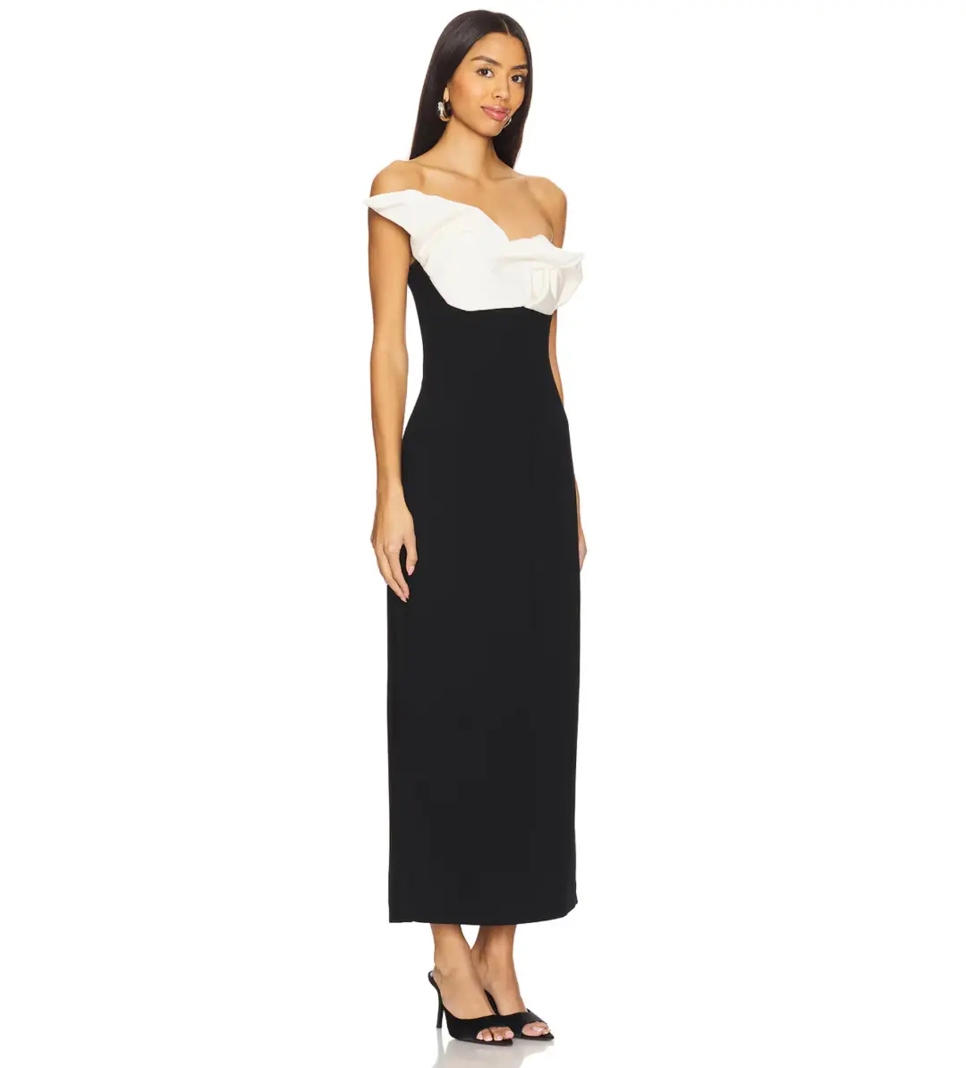 Rachel Gilbert Cassidy Dress in Black and Coconut Size 12 for rent on The Volte - main image
