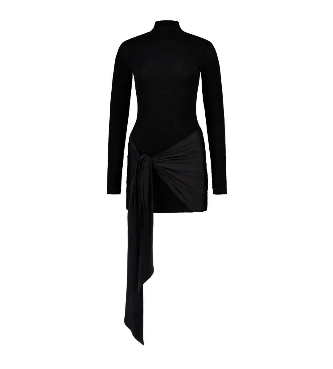 With Harper Lu Textured Wrap Dress AU 8 for rent on The Volte - main image