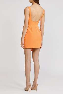 Acler - Clarke Dress - Papaya - Size 10 for rent on The Volte - image 3