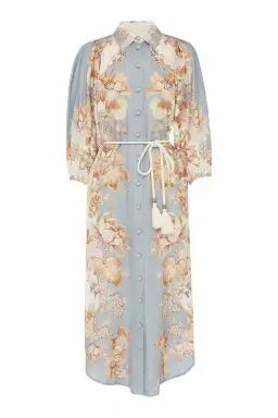 Alemais Blythe Midi Shirtdress Sky Blue Size AU 6 for rent on The Volte - image 3