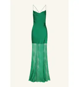Shona Joy Elle Silk Lace Cowl Maxi Dress Emerald Green Size AU 10 for rent on The Volte - image 4