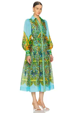 Alemais Sofie Shirtdress Maxi Multi Size 12