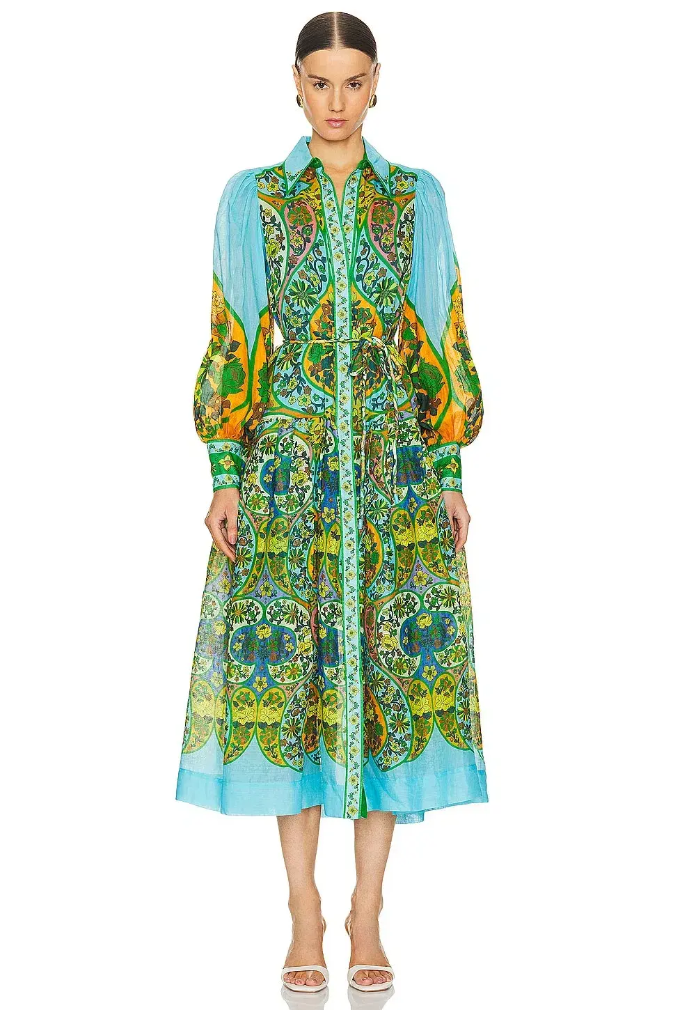 Alemais Sofie Shirtdress Maxi Multi Size 12 - Image 2