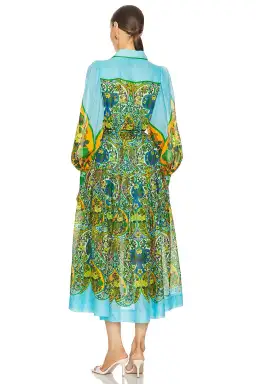 Alemais Sofie Shirtdress Maxi Multi Size 12