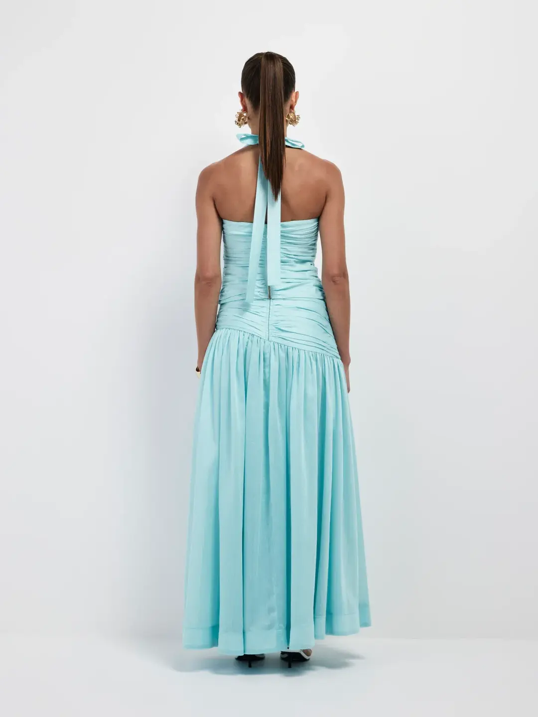 Sheike Cindy Top & Midi Skirt Set Blue Size AU 10 for rent on The Volte - main image