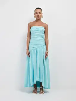 Sheike Cindy Top & Midi Skirt Set Blue Size AU 10 for rent on The Volte - image 1