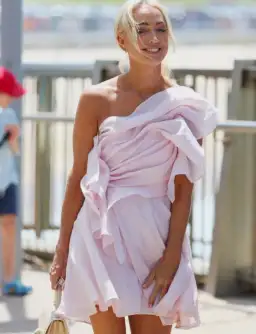 AJE Genesis Mini Dress Soft Pink Size AU 10 for rent on The Volte - image 4