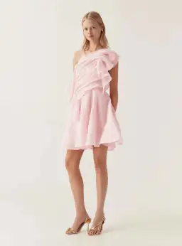 AJE Genesis Mini Dress Soft Pink Size AU 10 for rent on The Volte - image 2