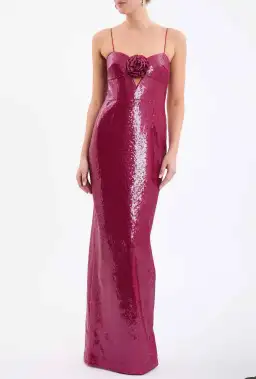 Rebecca Vallance Courtney Gown Magenta Maxi Size AU 4 for rent on The Volte - image 1