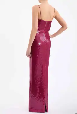 Rebecca Vallance Courtney Gown Magenta Maxi Size AU 4 for rent on The Volte - image 2