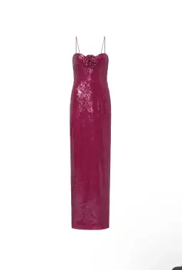Rebecca Vallance Courtney Gown Magenta Maxi Size AU 4 for rent on The Volte - image 4