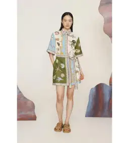 Alemais Bath House Mini Dress Multi Size AU 16 for rent on The Volte - image 1