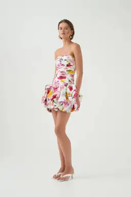 AJE Violette Bubble Hem Mini Dress Floral Size AU 8 for rent on The Volte - image 4