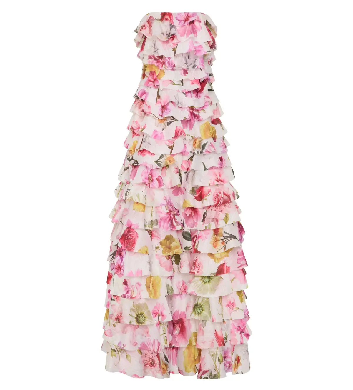 Aje Fleur Pleated Gown in Collage Floral Size AU 8 - Image 4