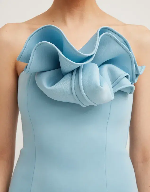 Tojha Fleur Maxi Dress in Powder Blue Size AU 10 - Image 4