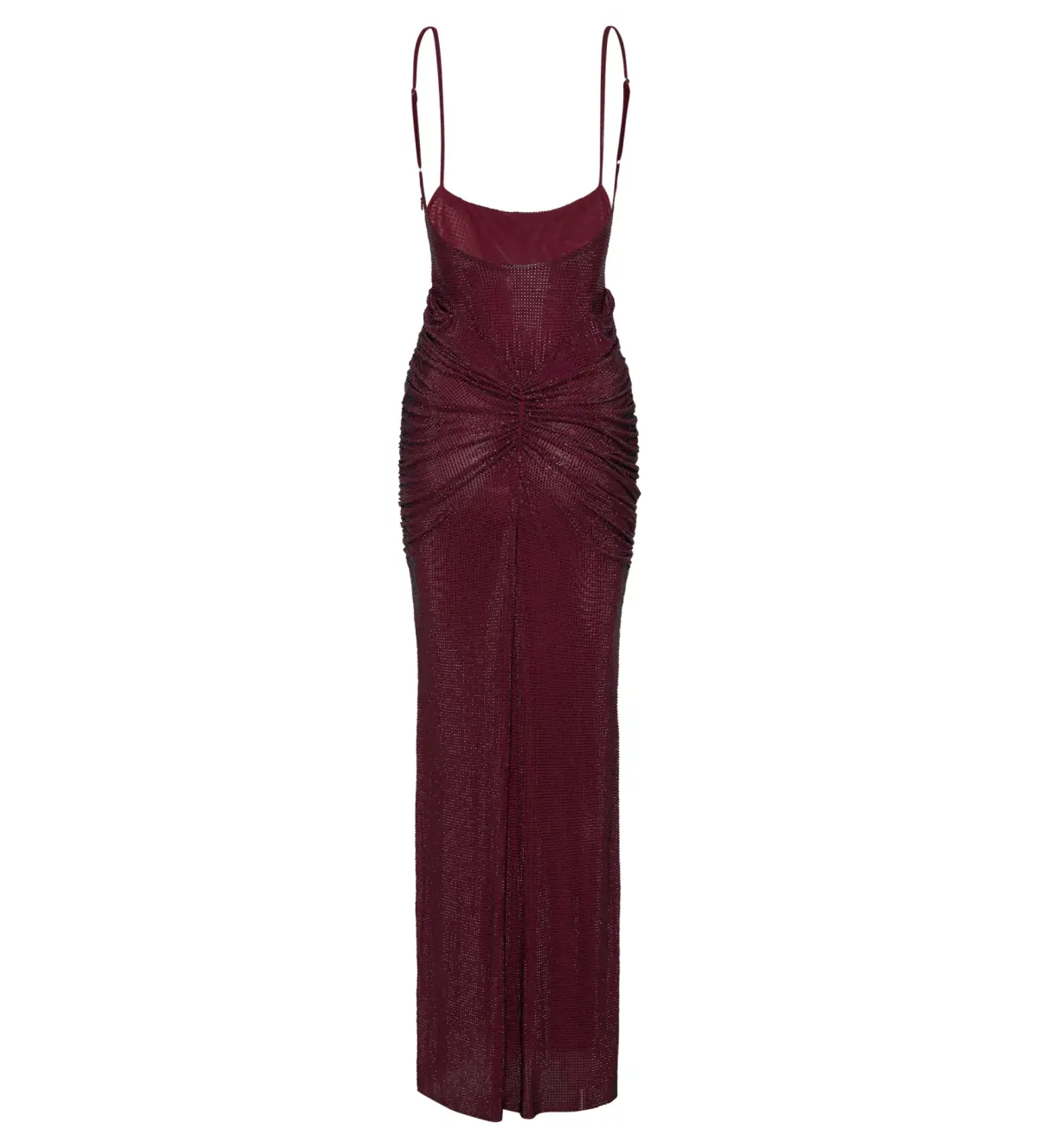 Meshki Roisin Diamante Satin Maxi Dress Mahogany AU 4  - Image 7