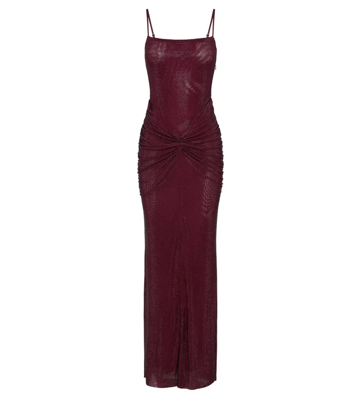 Meshki Roisin Diamante Satin Maxi Dress Mahogany AU 4  - Image 6