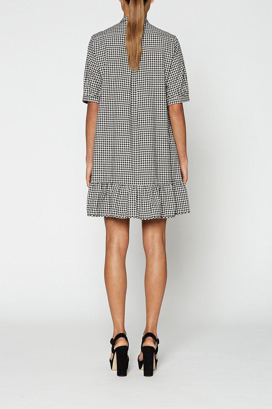 Scanlan Theodore Gingham Ruffle Dress size 8 - Image 2