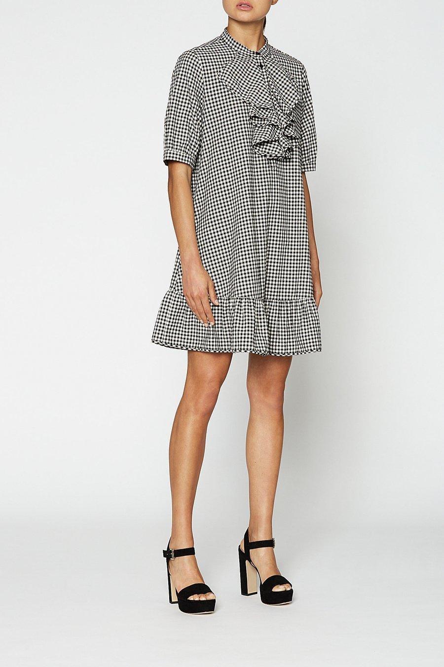 Scanlan Theodore Gingham Ruffle Dress size 8 - Image 1