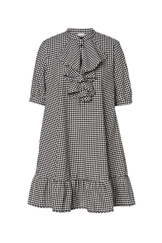 Scanlan Theodore Gingham Ruffle Dress size 8 - Image 4