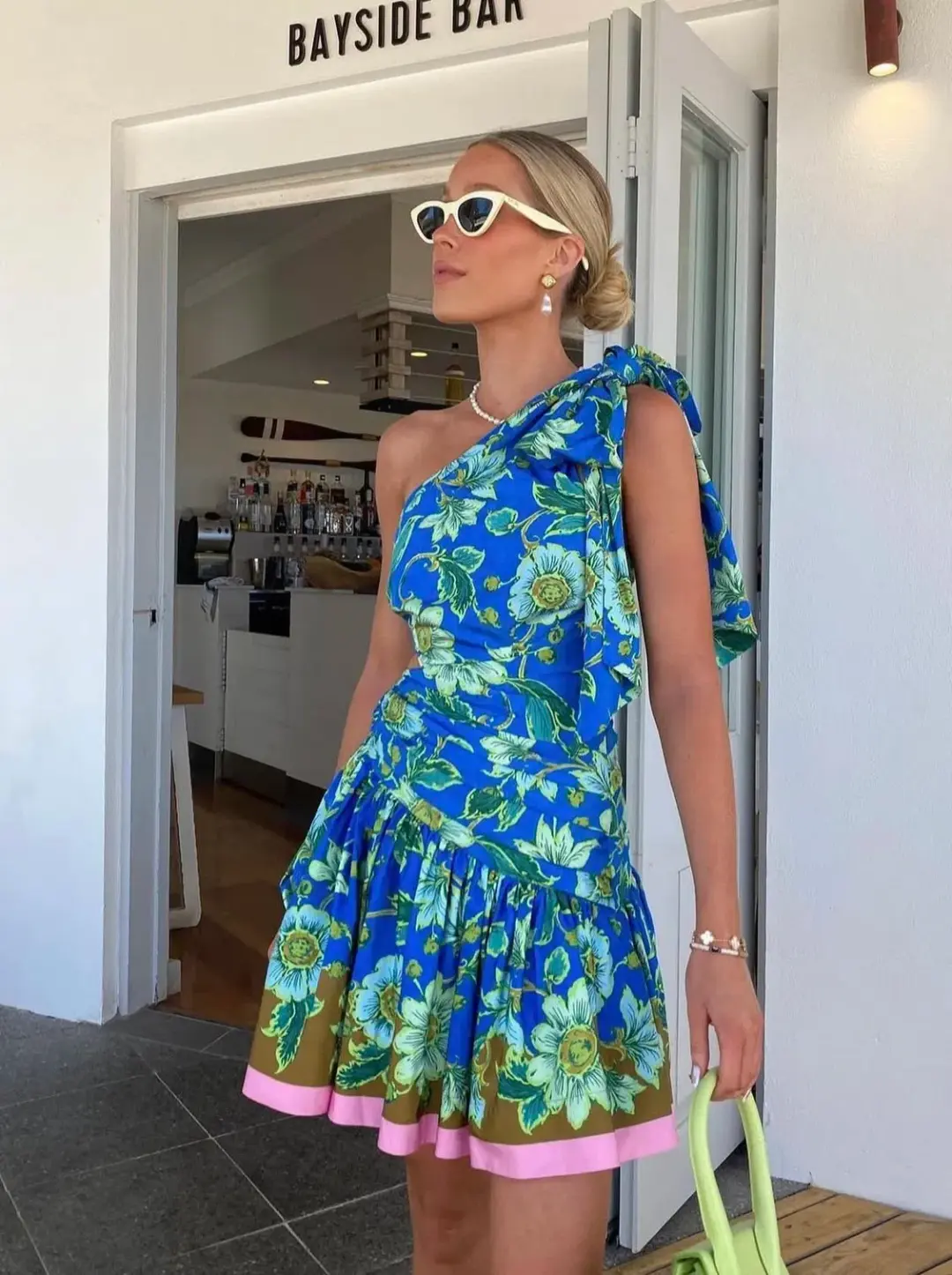 Alemais Winnie One Shoulder Mini Dress Size 14 for rent on The Volte - main image