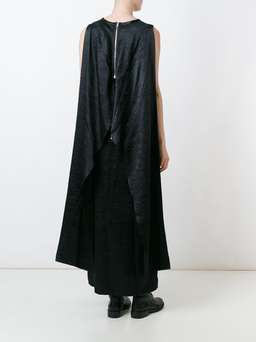 McQ Alexander McQueen Black Maxi Cape Dress size 8 for rent on The Volte - image 1
