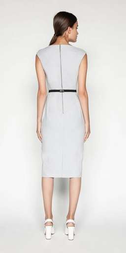 Cue Belted Textured Pencil Dress Size 6 for rent on The Volte - image 2