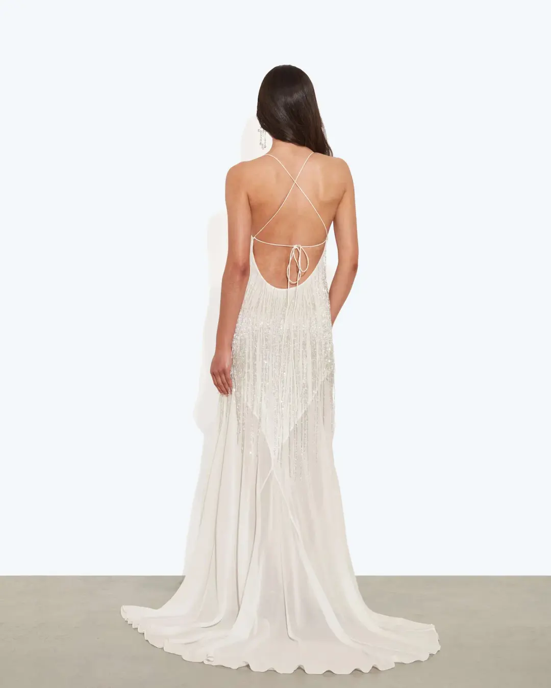 Rat & Boa Antoinetta Dress Maxi White Size AU 8 for rent on The Volte - main image