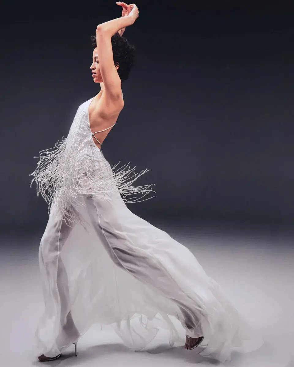 Rat & Boa Antoinetta Dress Maxi White Size AU 8 for rent on The Volte - main image