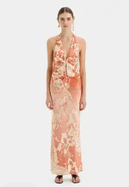 SIR Como Twist Maxi Dress Paradiso Print Size 10 for rent on The Volte - image 1