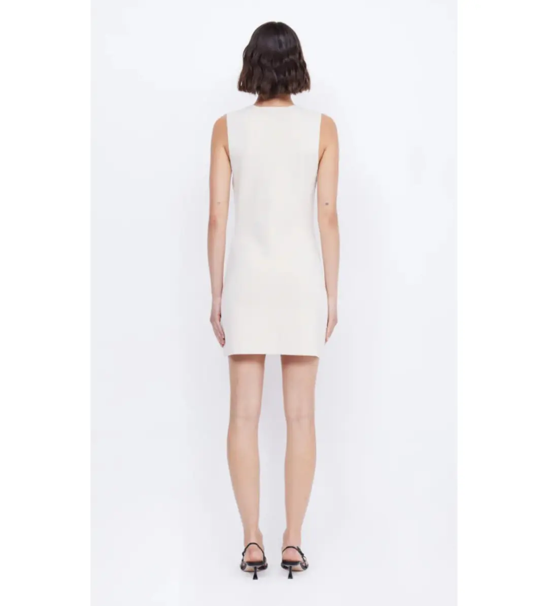 Bec & Bridge Ilora Knit Mini Dress Ivory Size 12 for rent on The Volte - main image