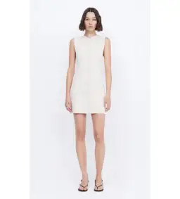 Bec & Bridge Ilora Knit Mini Dress Ivory Size 12 for rent on The Volte - image 1