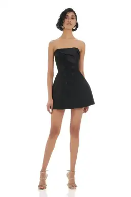 Eliya The Label North Mini Dress Black Size 6 for rent on The Volte - image 1