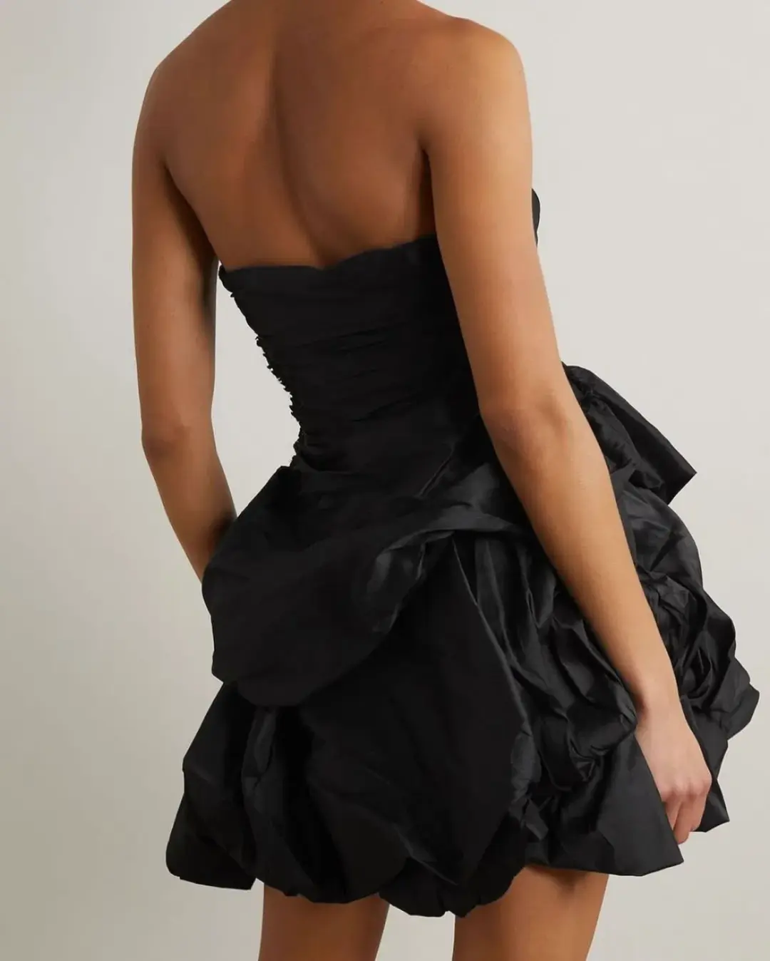 Aje Daybreak Strapless Mini Dress Black Size 10 for rent on The Volte - main image