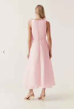 Aje Genesis Midi Dress Pink Size 6 for rent on The Volte - image 3