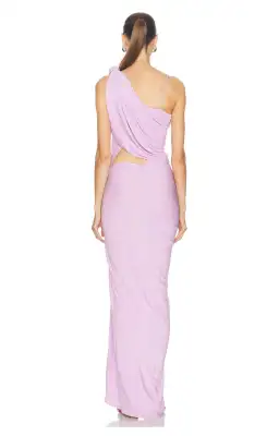 Christopher Esber Twisted Lever Maxi Dress Pink Size 8 for rent on The Volte - image 4