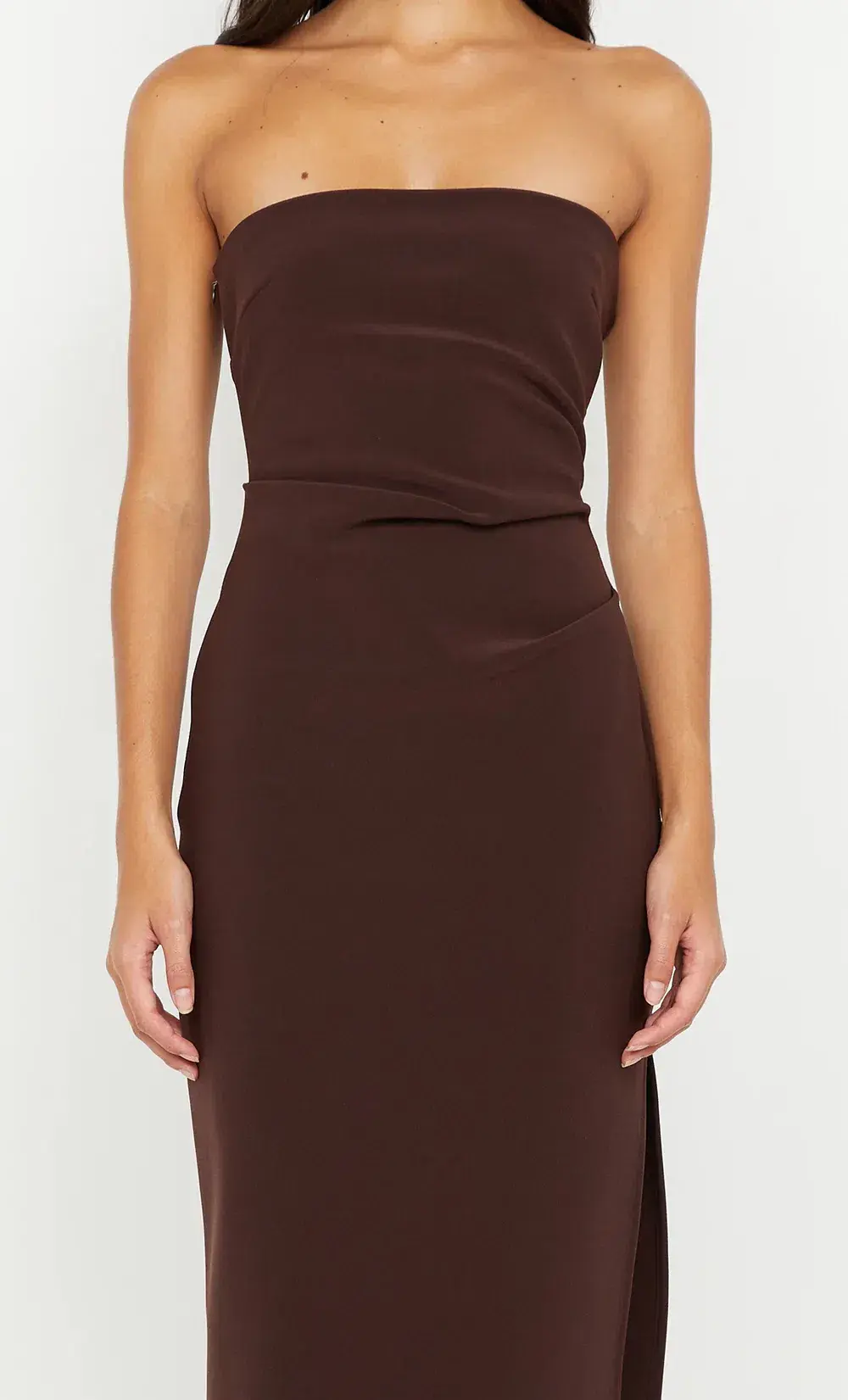 Bec and Bridge Reina Strapless Maxi Dress size 8 for rent on The Volte - main image