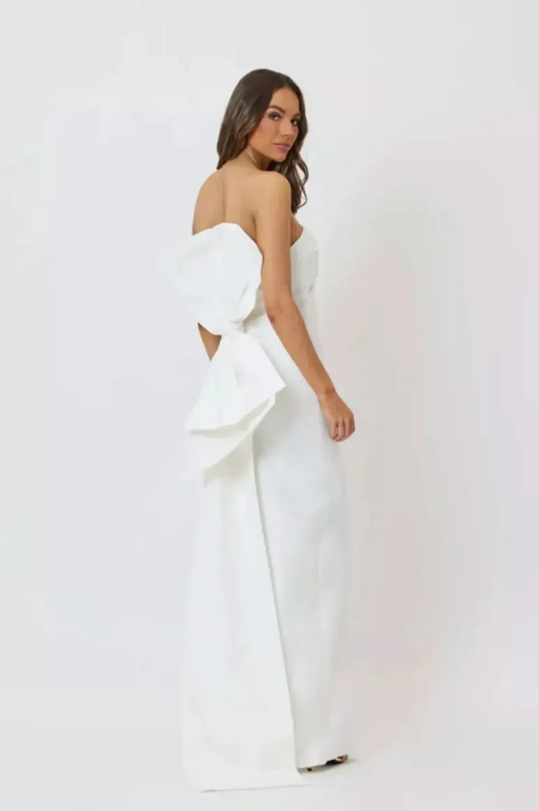 Bianca and Bridgett Kat Maxi Dress White Size 14 for rent on The Volte - main image