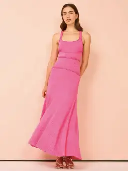 Alcer Greenwood Midi Dress in Pink Size AU 8 for rent on The Volte - image 1