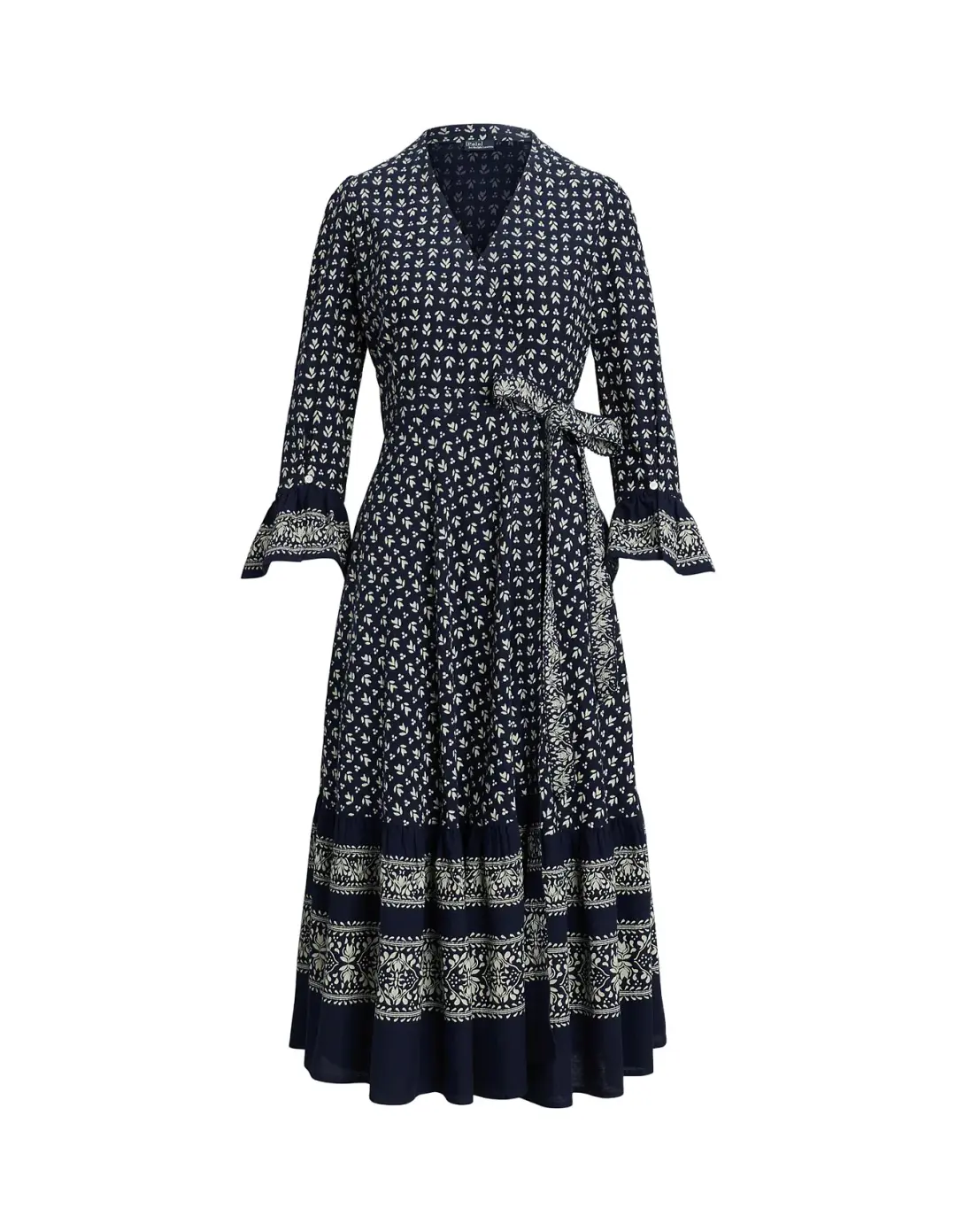 Polo Ralph Lauren Floral Print Wrap Dress Size AU 4 for rent on The Volte - main image