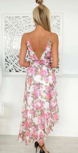 Keepsake The Label Oblivion Midi Dress Ivory Rose Floral Size Small/Au 8 for rent on The Volte - image 3
