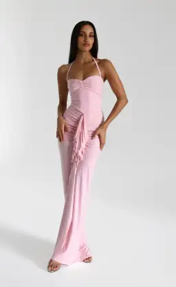 Natalie Rolt Shontae Maxi Dress Pink Size 3/AU 12