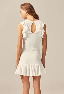 C/MEO Collective Expired Mini Dress Ivory Size M/10 for rent on The Volte - image 2