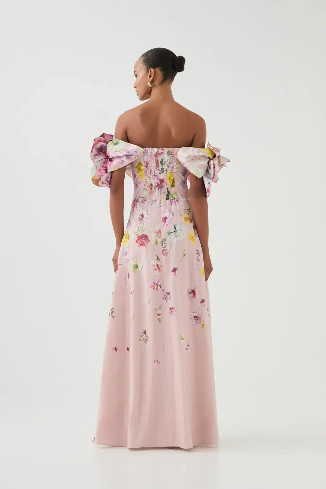 Aje Misha Maxi Dress Floral Pink Size 8 for rent on The Volte - main image