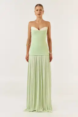 She is OLLÁ Nicolette Maxi Dress Green Size 8 for rent on The Volte - image 3