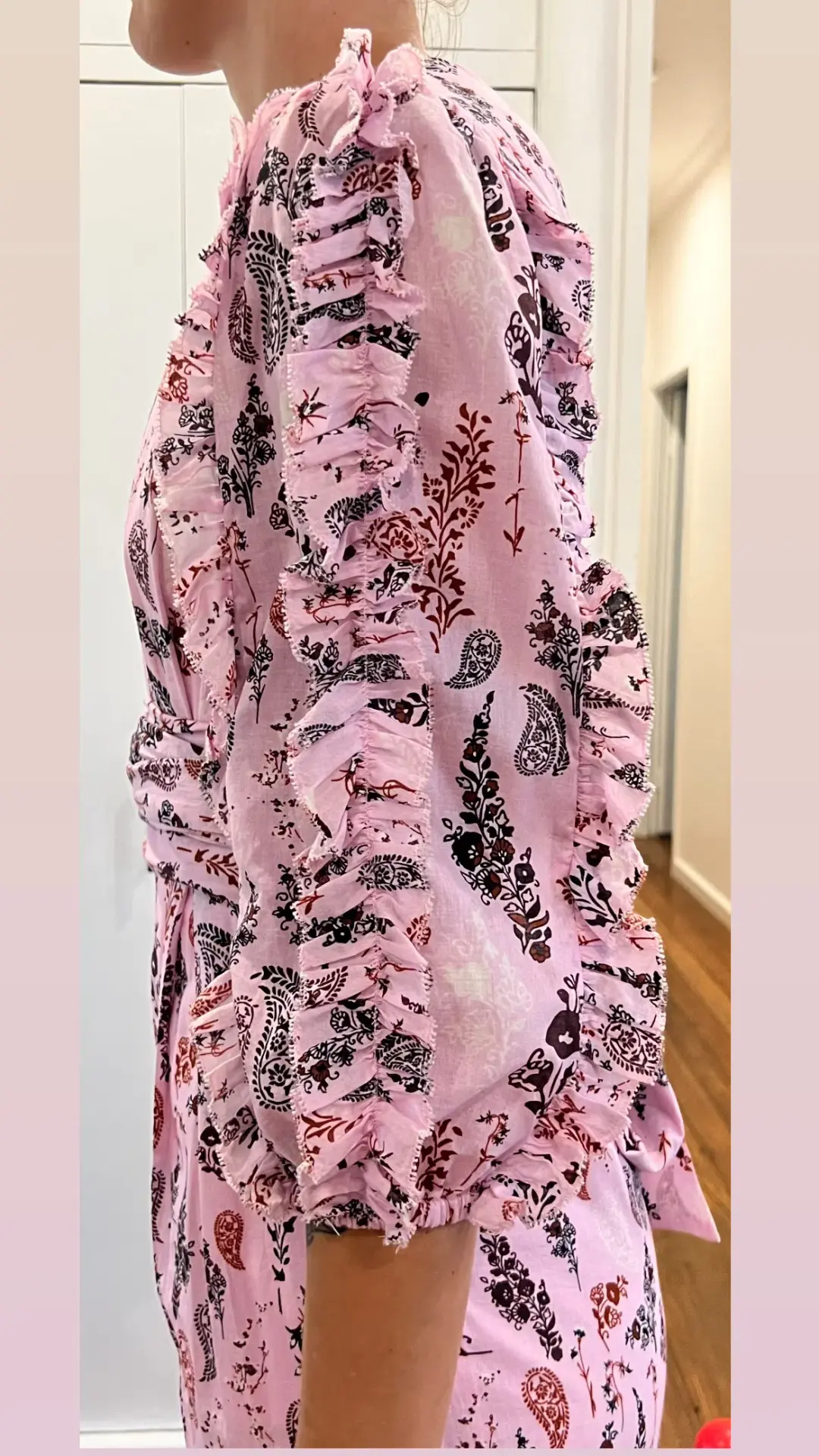 Joslin Jumpsuit Paisley Pink Size AU 10 for rent on The Volte - main image