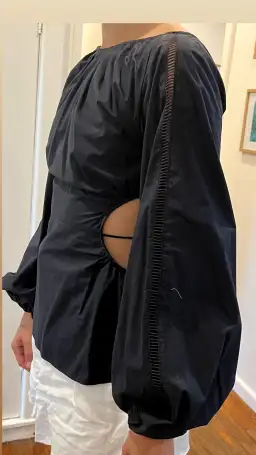 Joslin Studio Navy Blue Long Belle Sleeves Size AU 8 for rent on The Volte - image 3